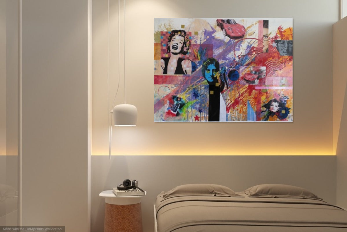 John & Marilyn Mixed Media